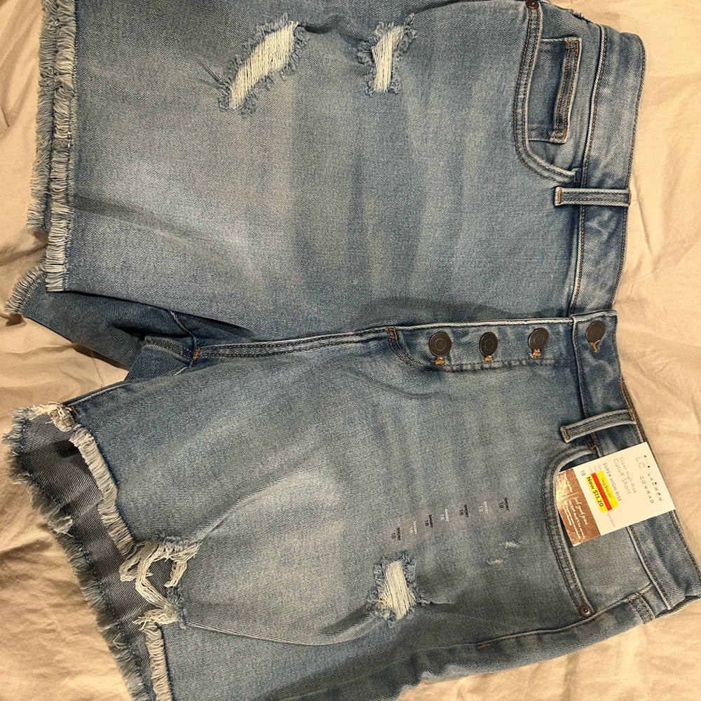 LC Lauren Conrad Light Blue Jean Shorts